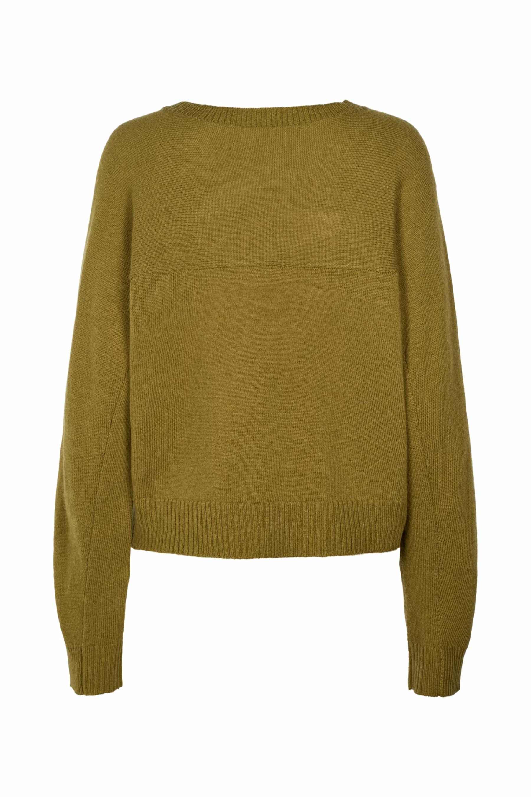 Dalani uldstriktrøje - Fern Green